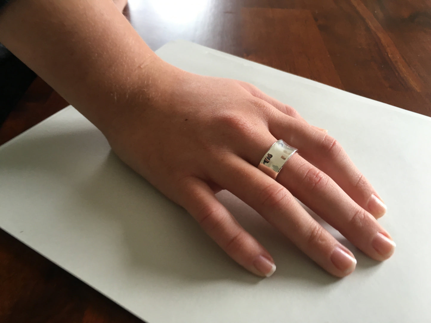 10mm Wide Concave Ring.