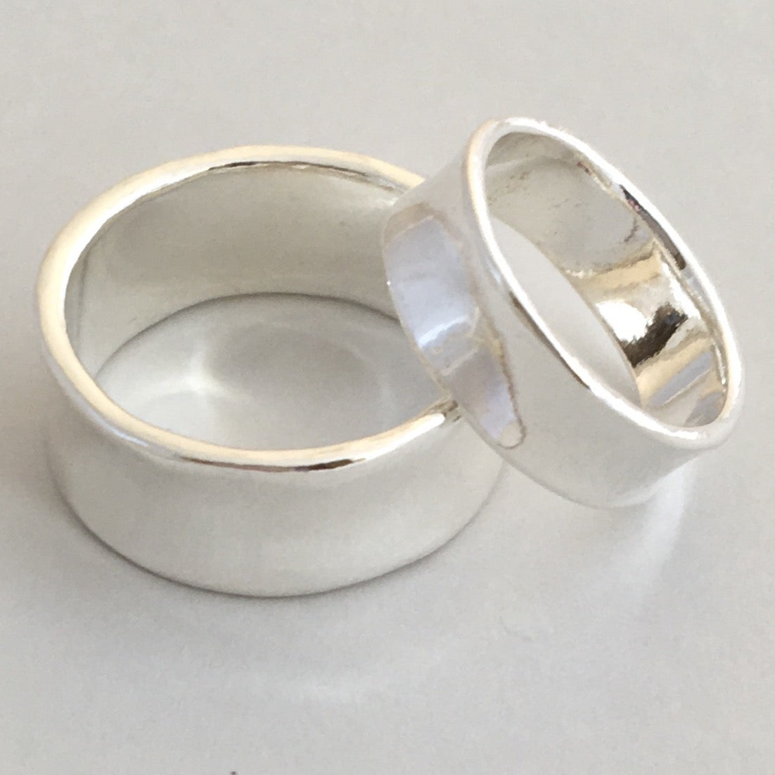 7mm Wide Concave Ring.