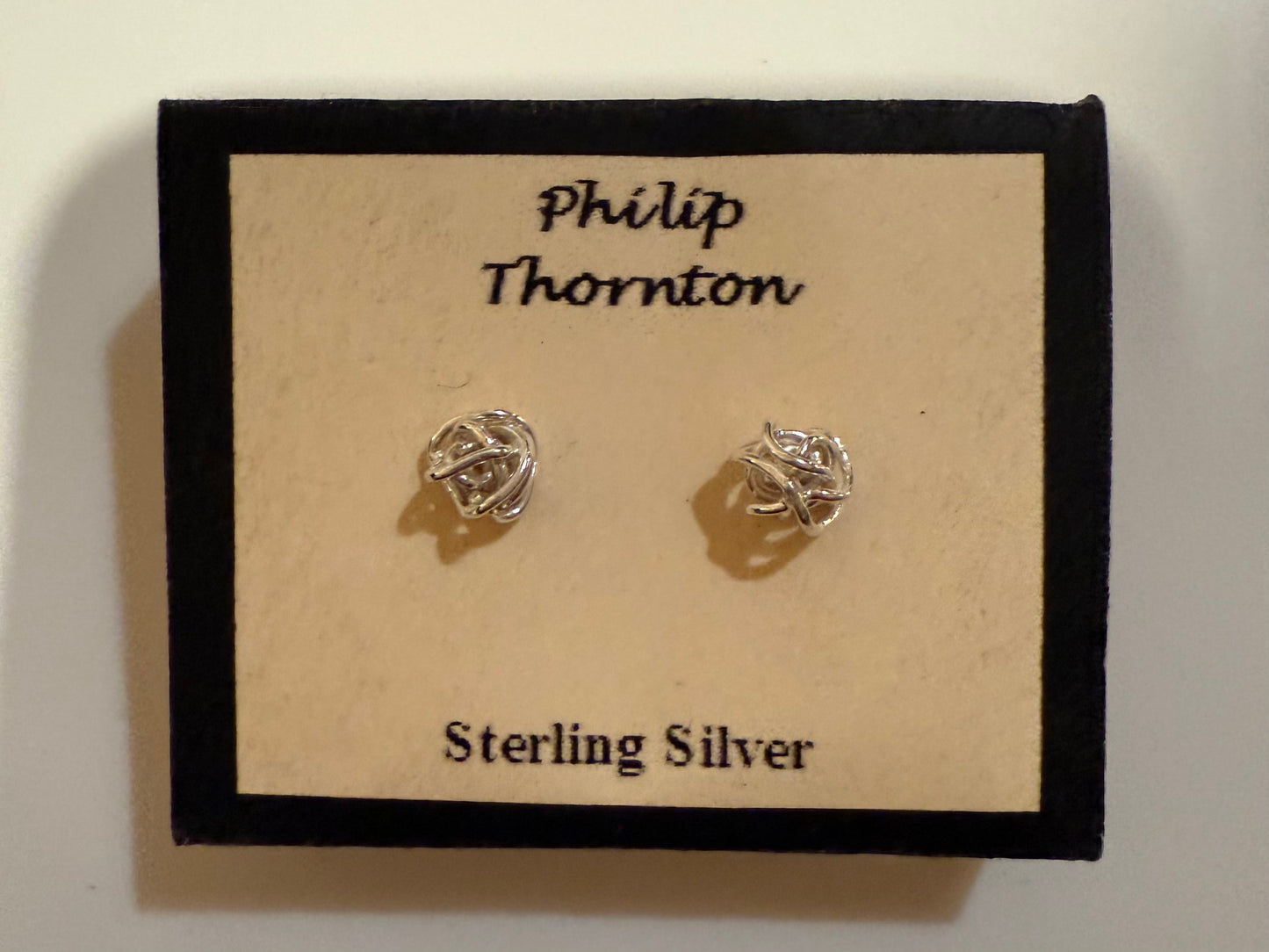 Tiny 50mm Sterling Silver Ball of Life Ear Rings