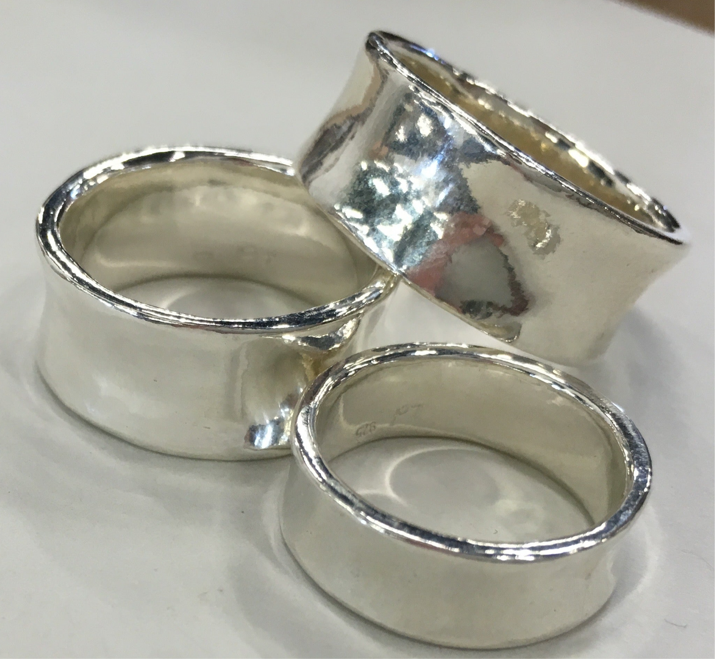 10mm Wide Concave Ring.