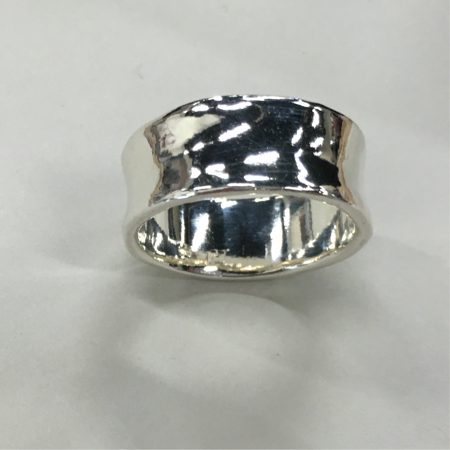7mm Wide Concave Ring.