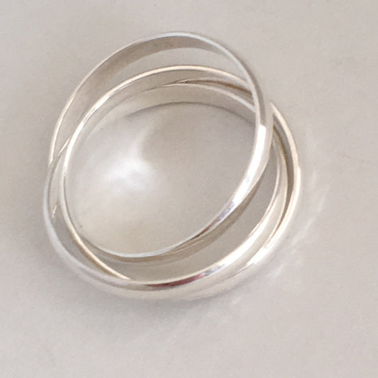 Sterling Silver Russian Wedder Rings