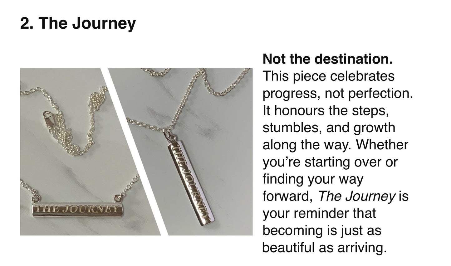 Sterling Silver Words to Wear Pendant The Journey