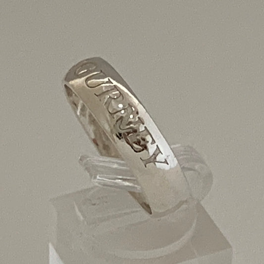 Sterling Silver Words to Wear Ring The Journey