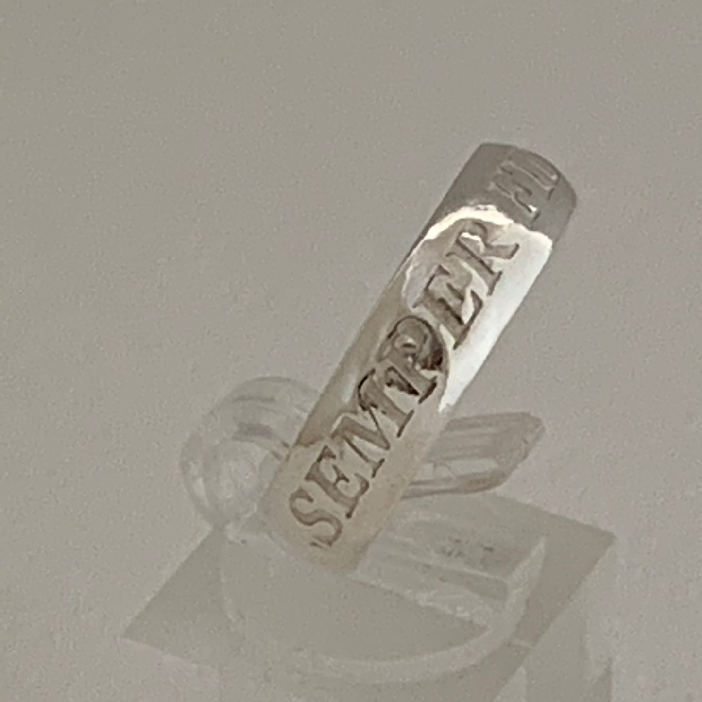 Sterling Silver Words to Wear Ring Semper Fidelis