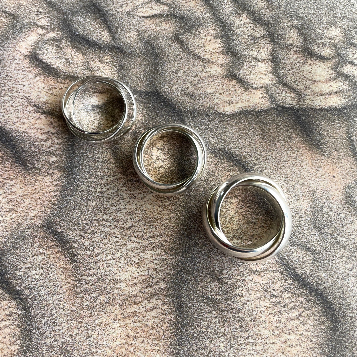 Sterling Silver Russian Wedder Rings
