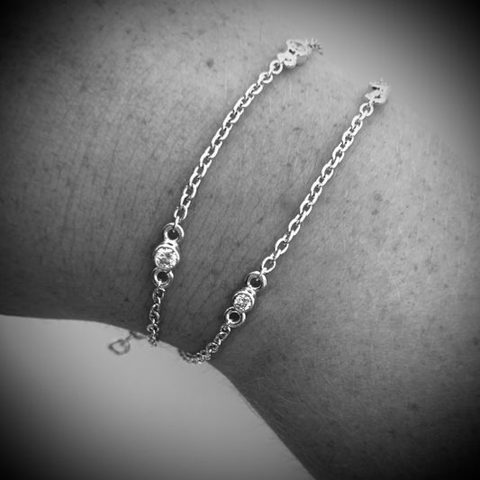 Trilogy Bracelet with third of carat of Diamonds