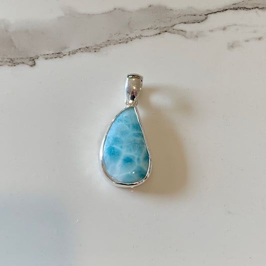 Larimar Pendant, set in Sterling Silver