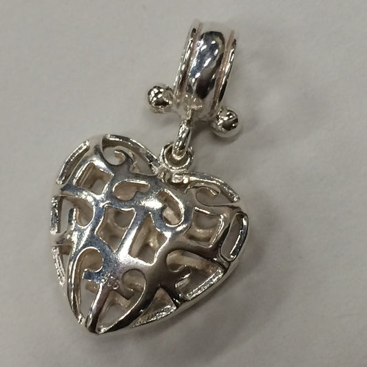 Sterling Silver Filigree Heart Pendant