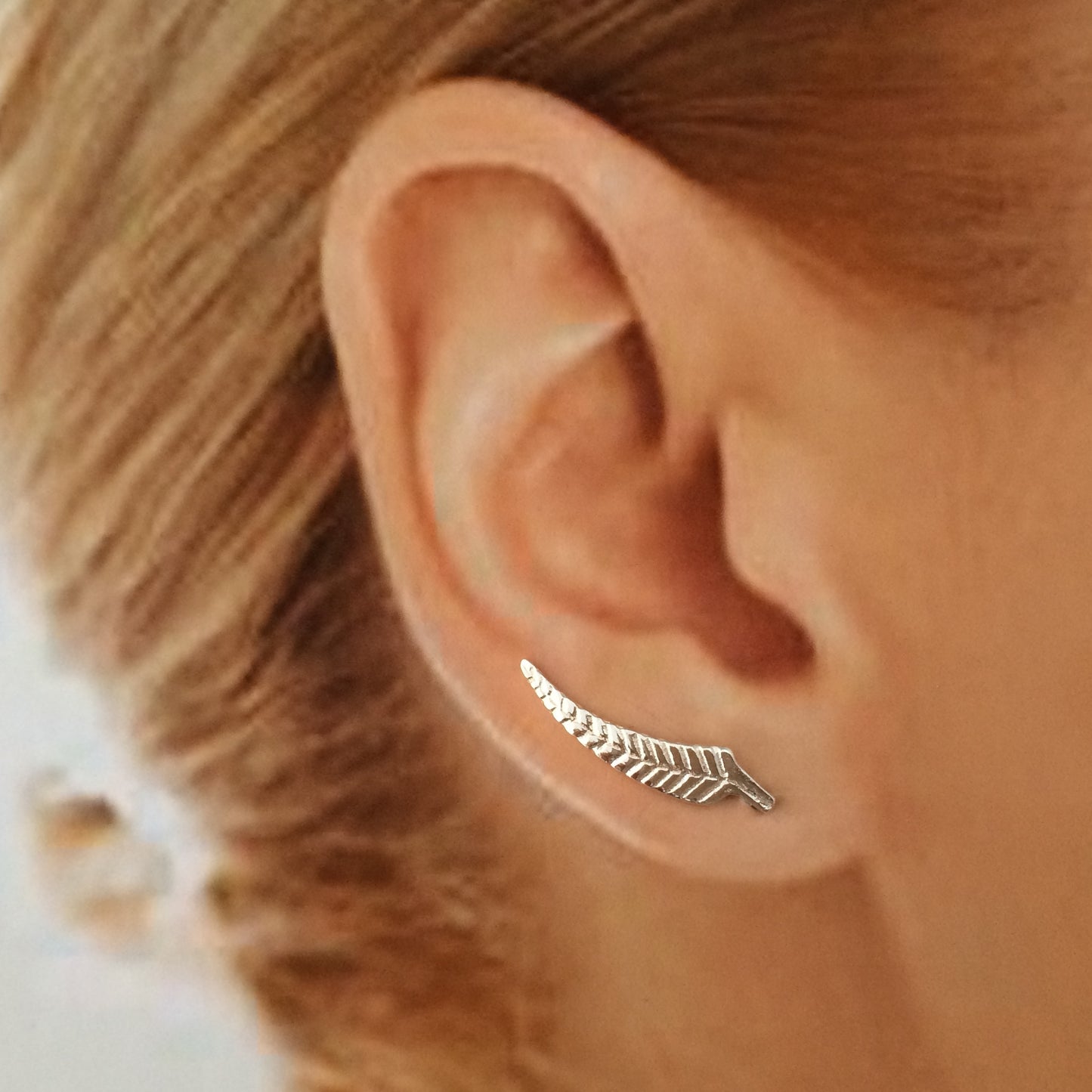 EarClimber TW15 Silver Fern