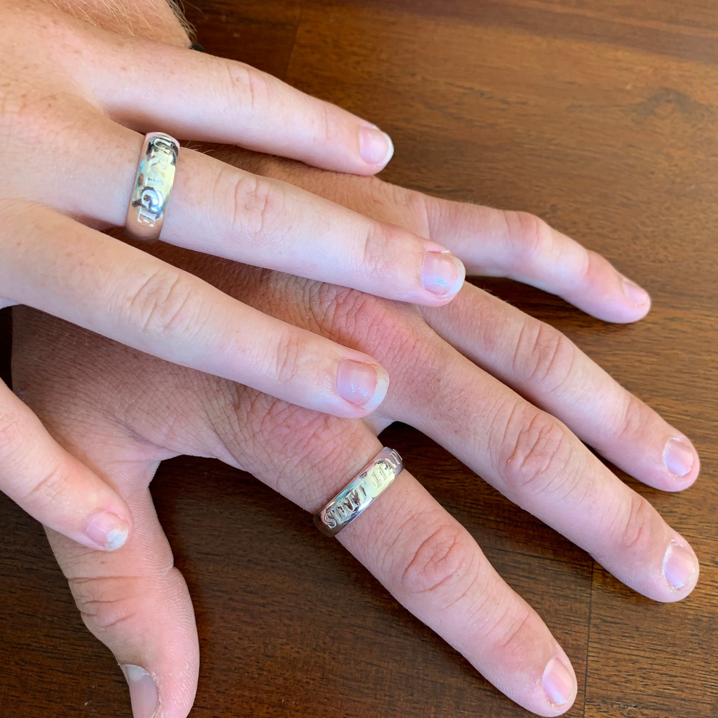 Sterling Silver Words to Wear Ring Courage