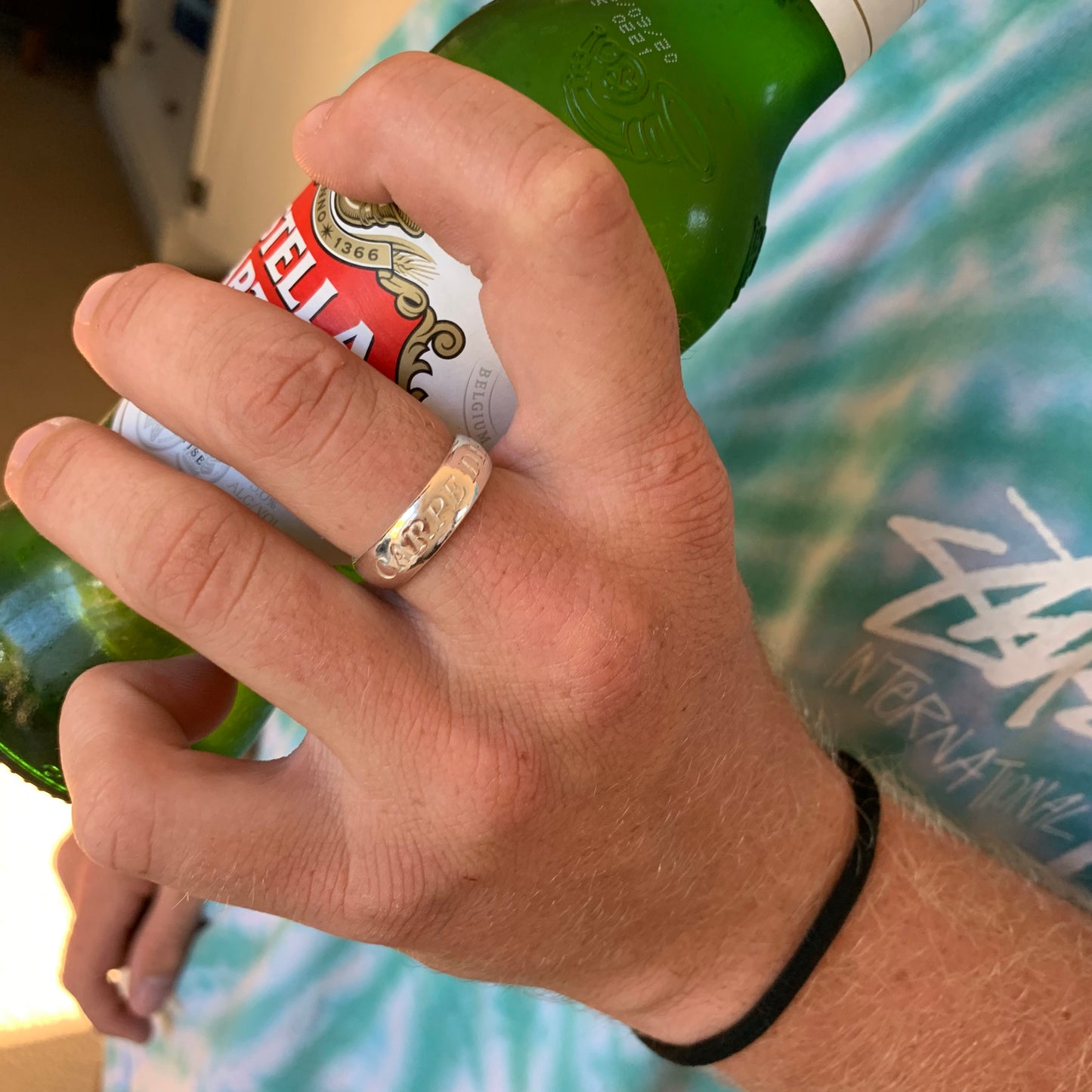 Sterling Silver Words to Wear Ring Carpe Diem