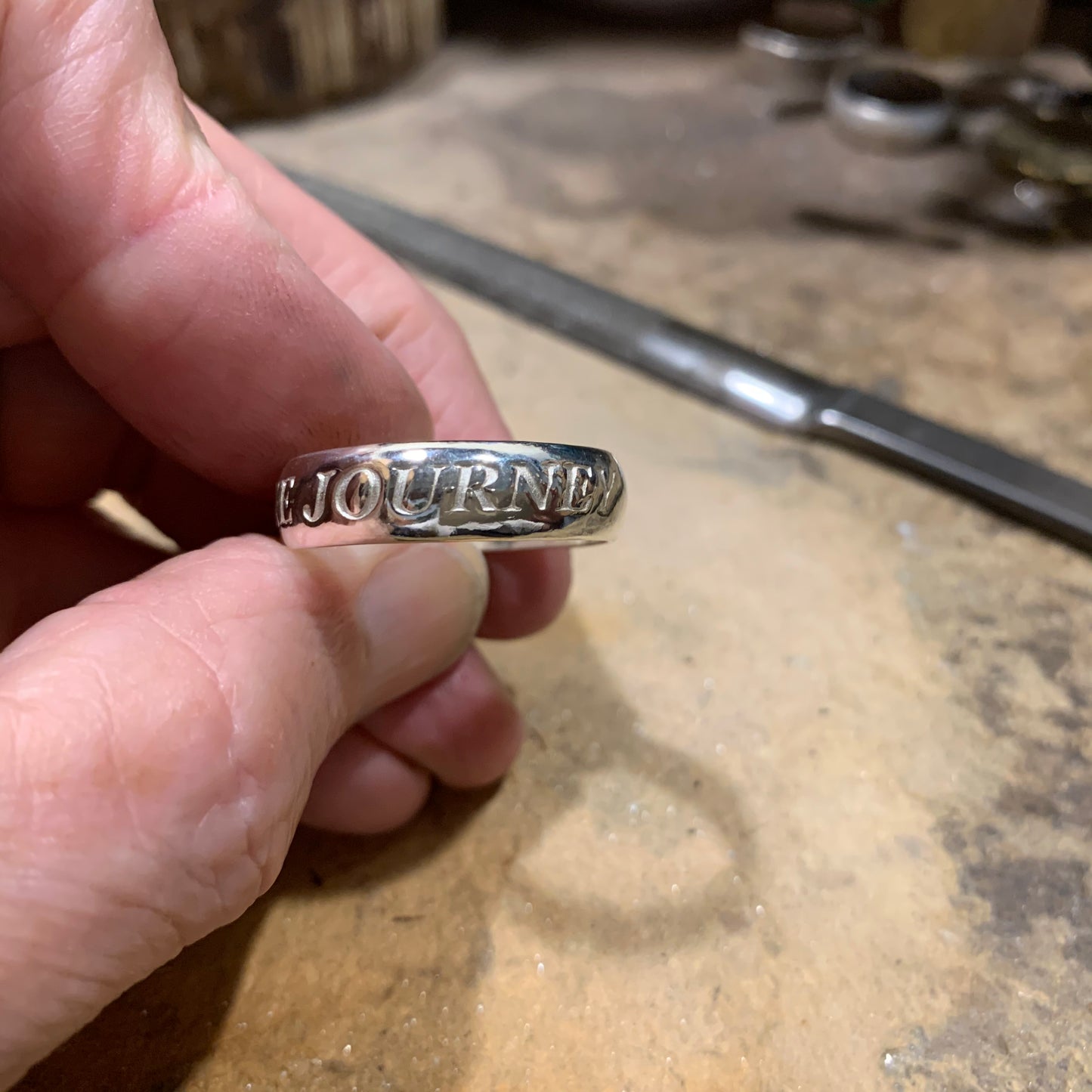 Sterling Silver Words to Wear Ring The Journey