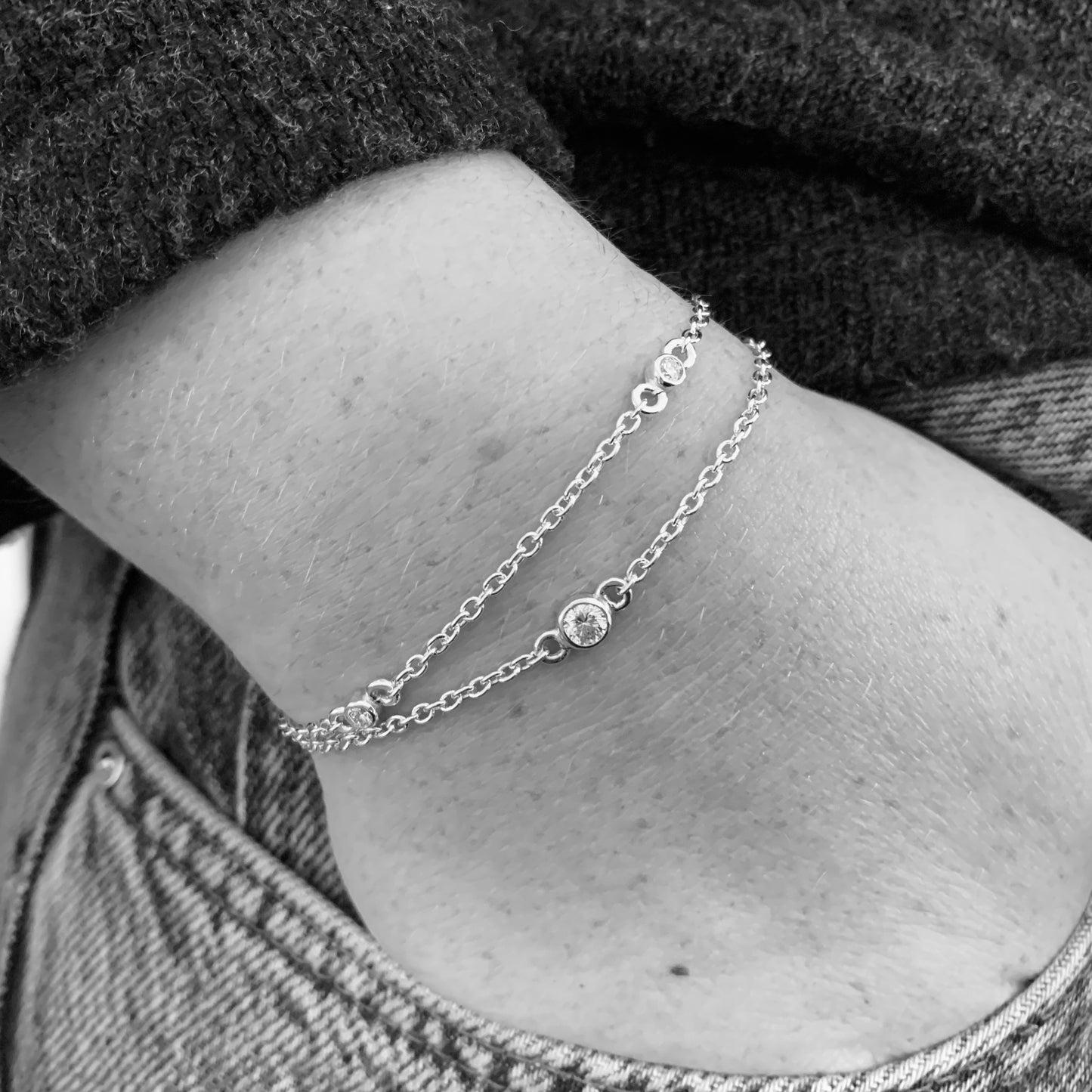 Solitaire Bracelet with half carat Diamond