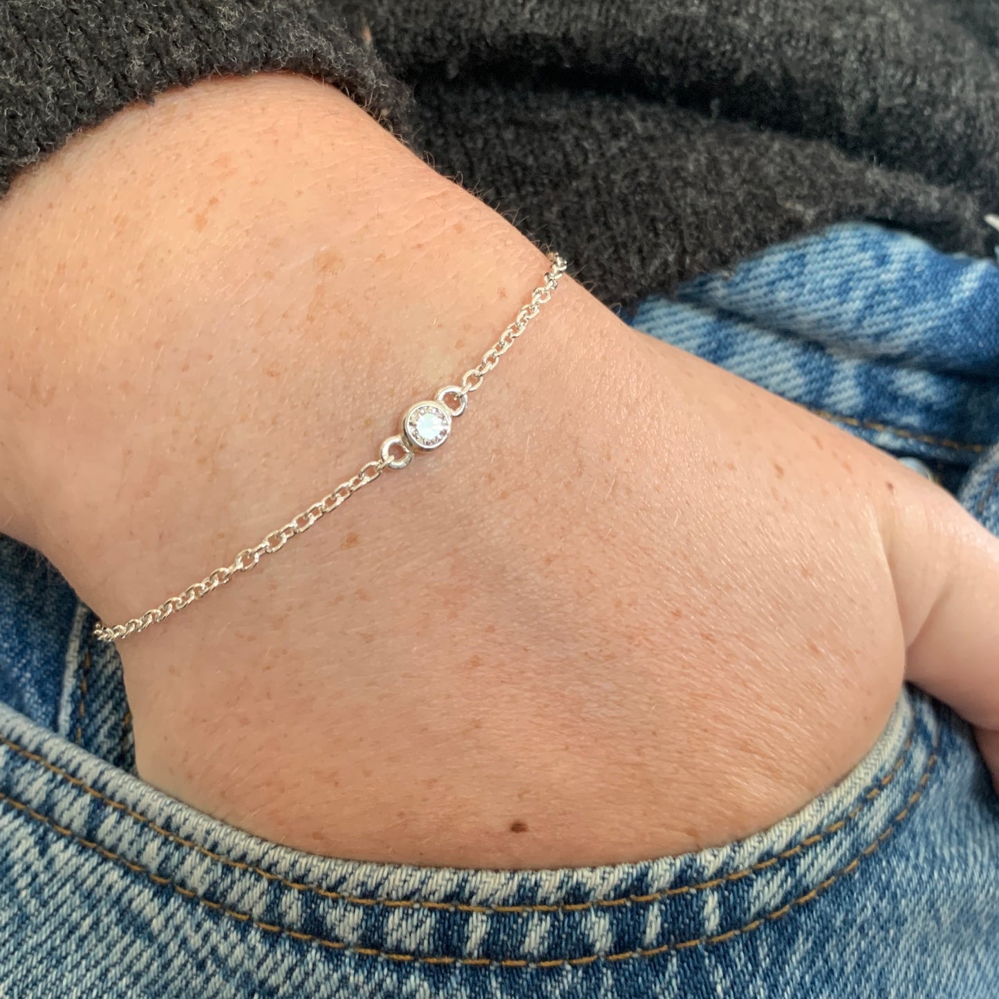 Solitaire Bracelet with half carat Diamond