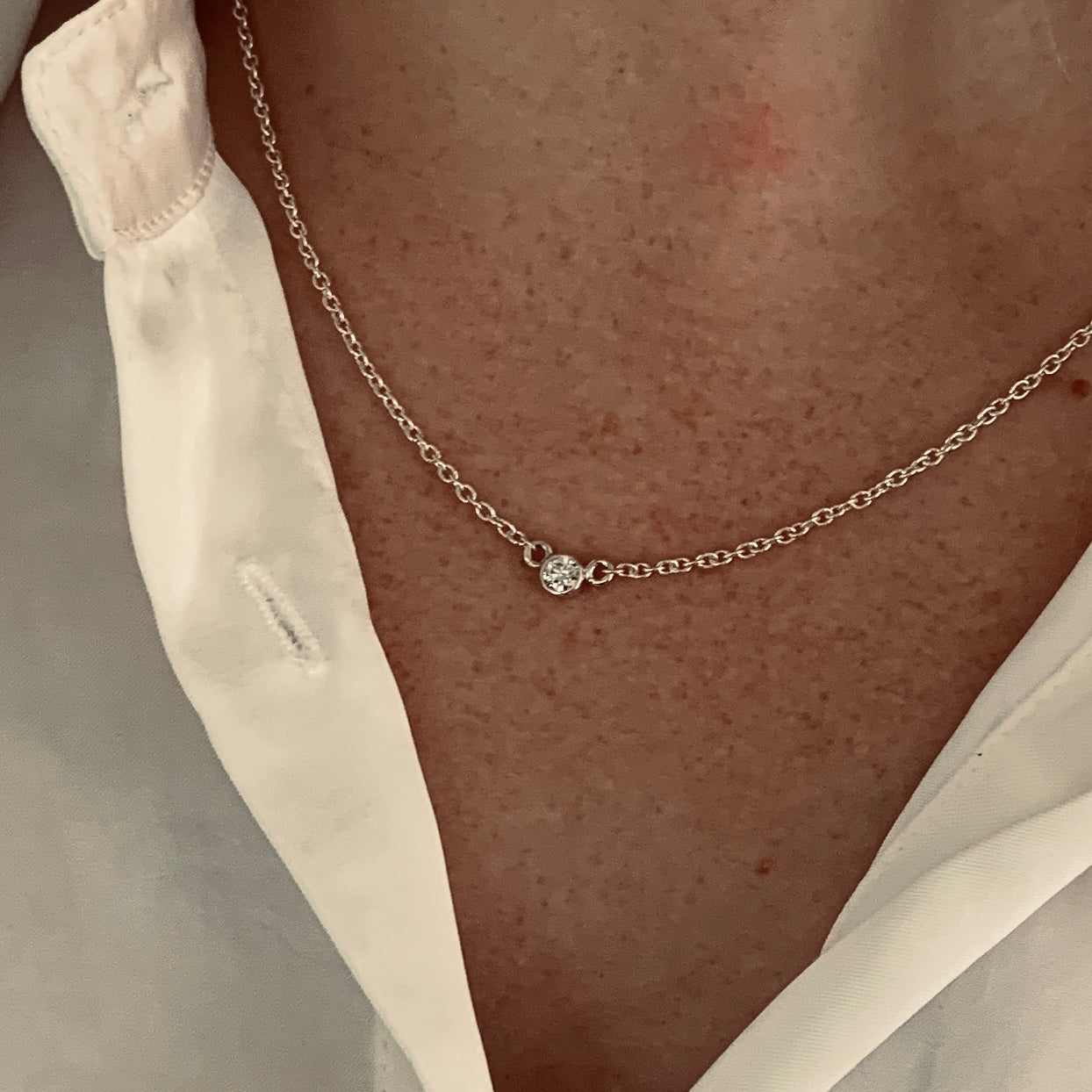 Quarter carat Solitaire Diamond Necklace