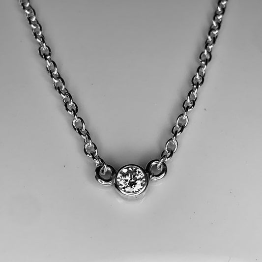 Quarter carat Solitaire Diamond Necklace