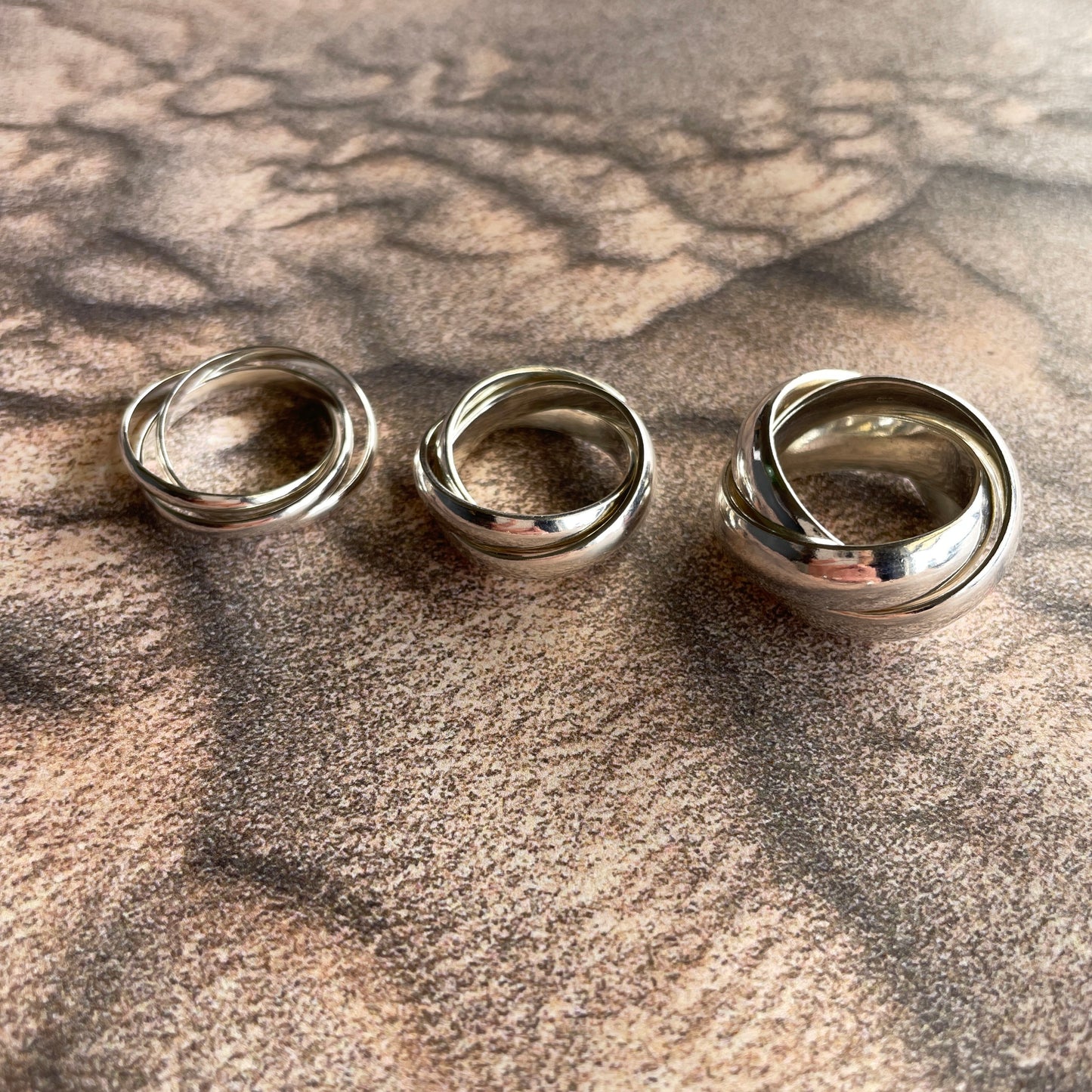 Sterling Silver Russian Wedder Rings