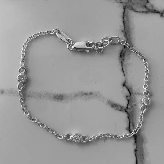Trilogy Bracelet with third of carat of Diamonds
