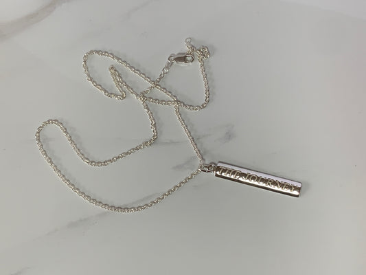 Sterling Silver Words to Wear Pendant The Journey